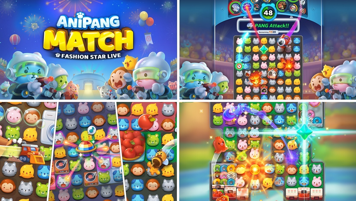 《Anipang》IP系列衍生P&amp;E益智游戏《AnipangMatch》于全球同步推出