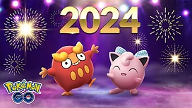 《PokemonGO》释出2024新年活动情报戴着蝴蝶结的胖丁、胖可丁及全新换装道具登场