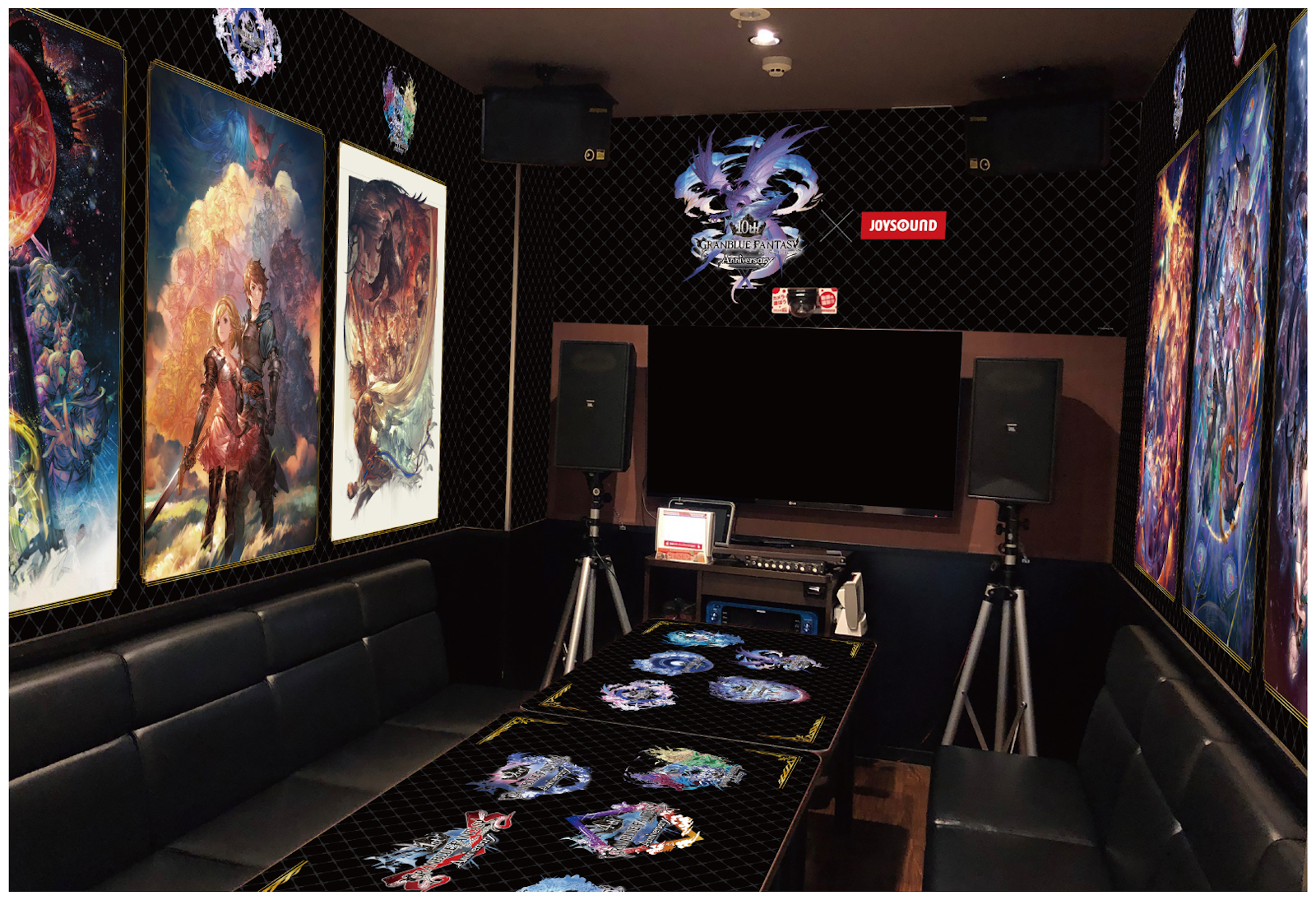 JOYSOUND宣布与《碧蓝幻想》展开合作于全日本店面推出合作包厢与饮料